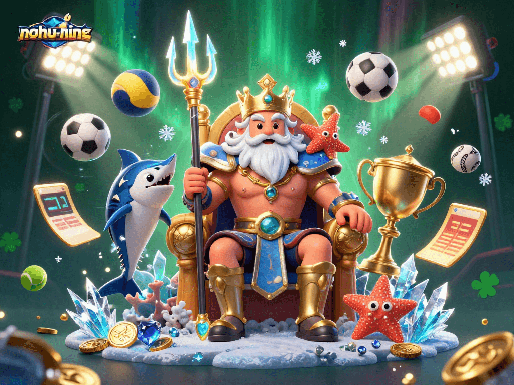 Experience the excitement of nohu-nine with Neptune and friends amidst dynamic sports betting elements.