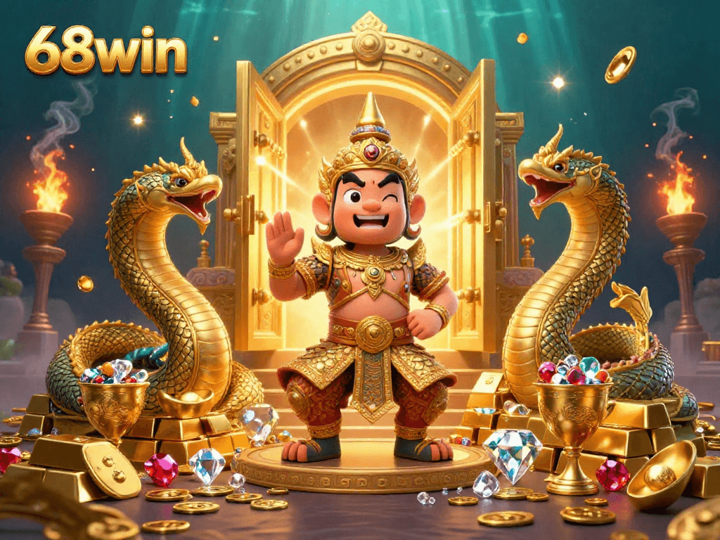 Experience thrilling moments with 68win by winning big at the golden treasure vault!