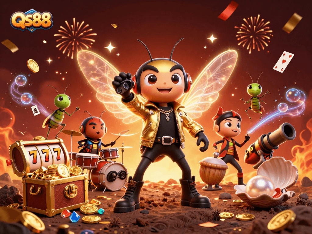 Experience electrifying entertainment at QS88 with vibrant characters and dynamic game elements.