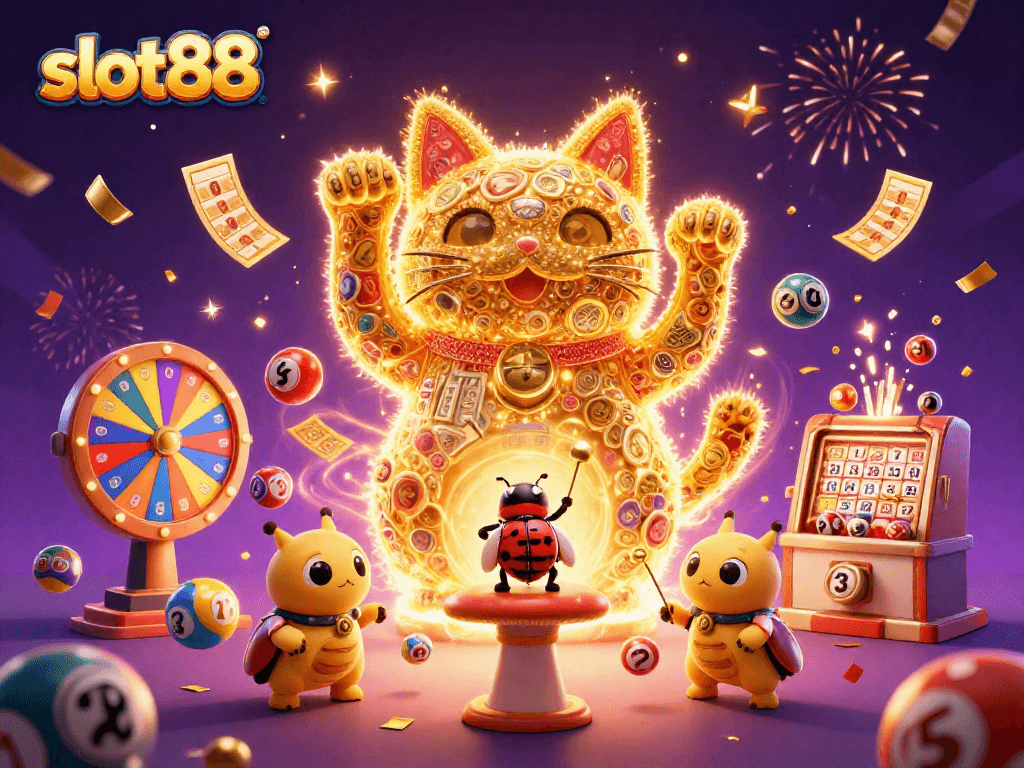 Experience expert winning strategies in slot88's captivating gaming scene with vibrant elements.