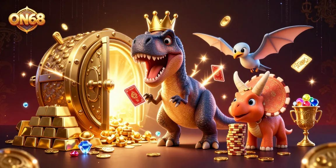 Experience thrilling gameplay at ON68 with vibrant characters and rich casino elements.