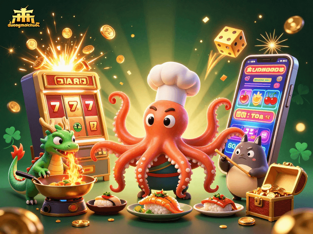 Experience the thrilling fun of duongmatchuoc with vibrant characters and dynamic casino symbols.