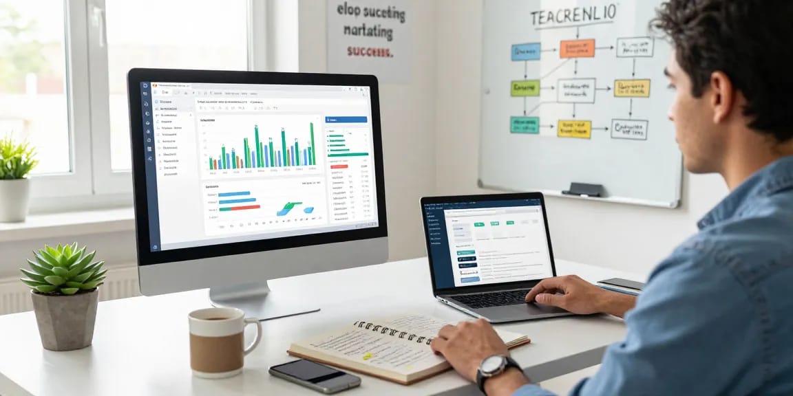 Optimizing pbn links for ranking in a vibrant digital marketing workspace with performance metrics.