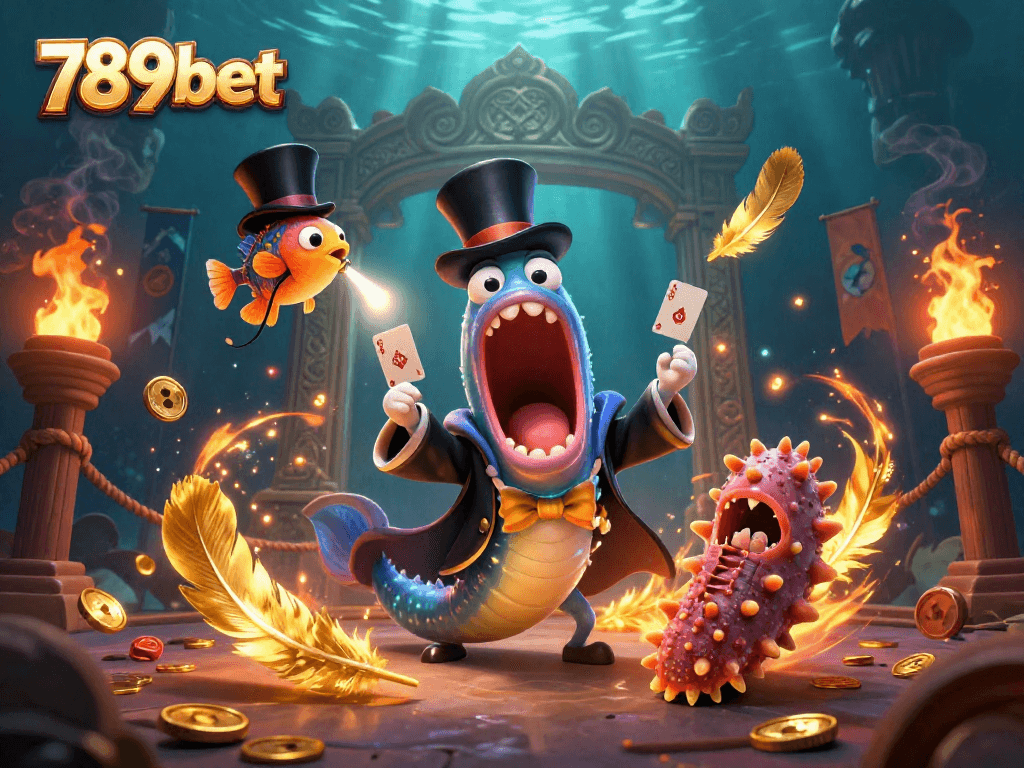 Experience thrilling gaming action at 789bet with vibrant characters and rich casino elements.