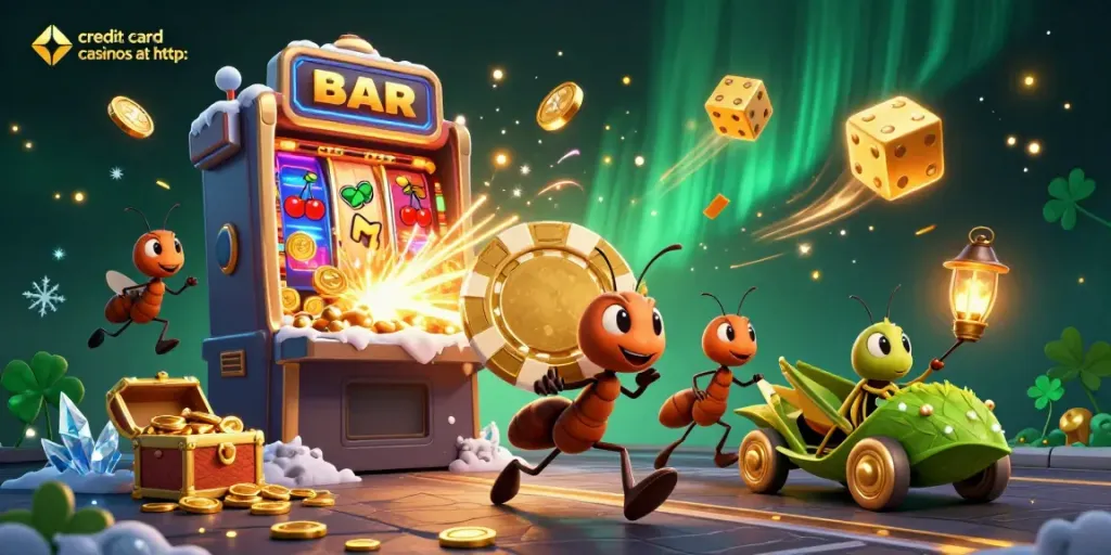 Explore credit card casinos at http: as ants heist golden chip amid a jackpot explosion.