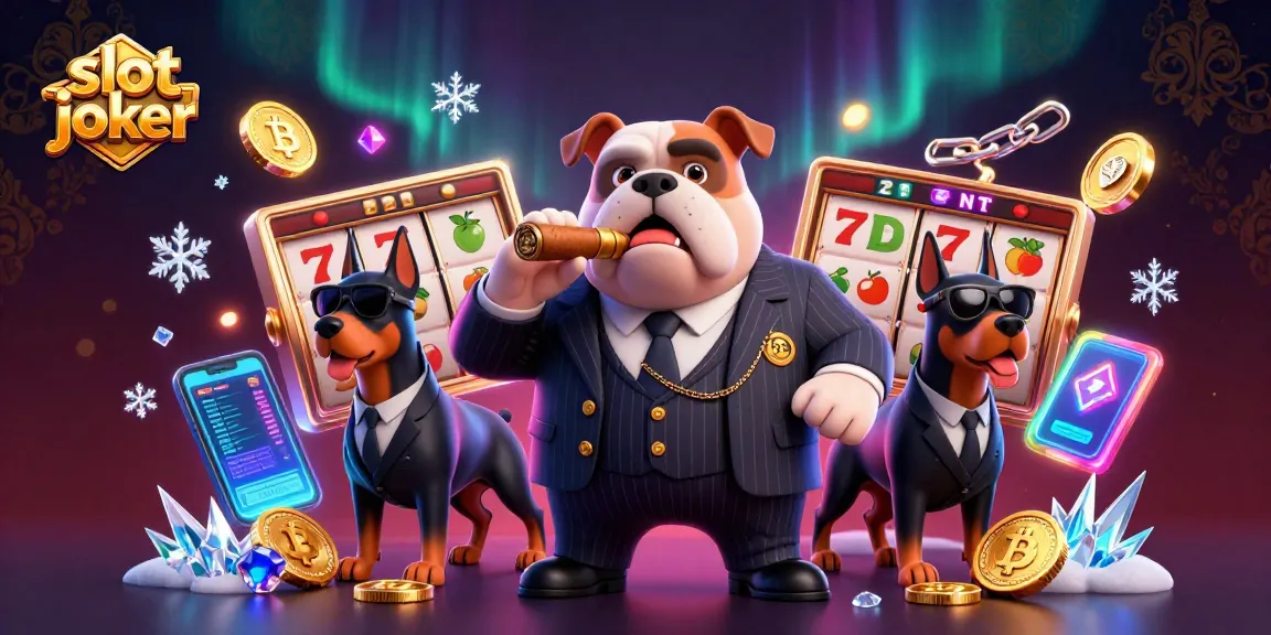 Engage with slot joker strategies as mafia characters dominate a vibrant casino scene.
