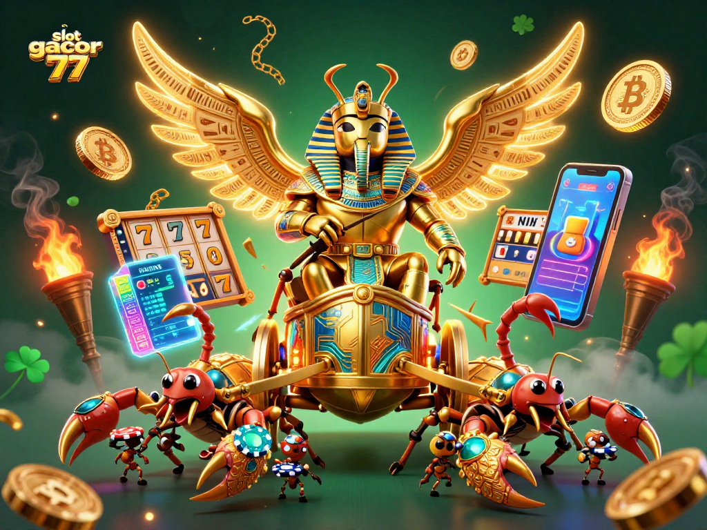 Experience thrilling wins with slot gacor 777 in this vibrant, action-packed casino scene.