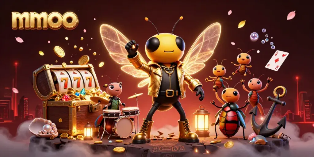 Experience the thrilling mmoo casino adventure with vibrant characters, gold coins, and engaging gameplay elements.