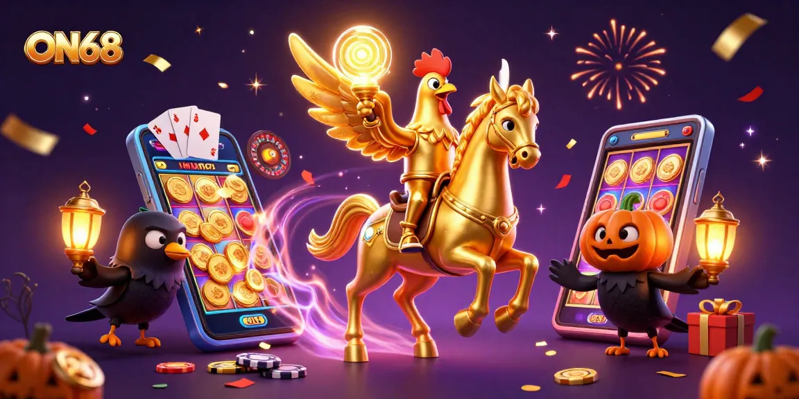 Experience excitement at ON68 with vibrant slot games and dynamic casino elements.