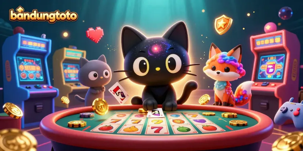 bandungtoto menyajikan permainan slot dengan kucing lubang hitam dan rubah nebula yang menarik chip emas.