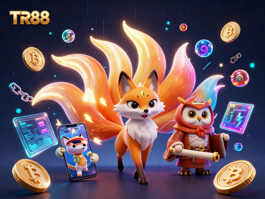 Engage in thrilling online gaming adventures at TR88 with vibrant, high-quality visuals and crypto elements.