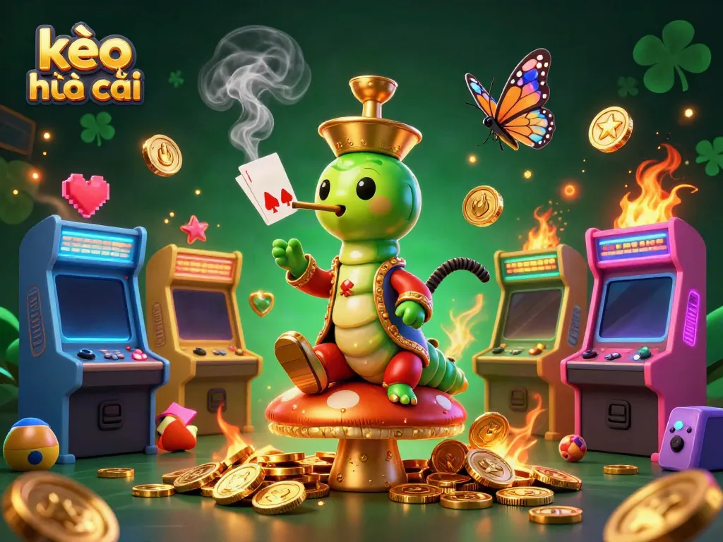 Engage with kèo nhà cái in an energetic casino world filled with colorful characters and gaming elements.