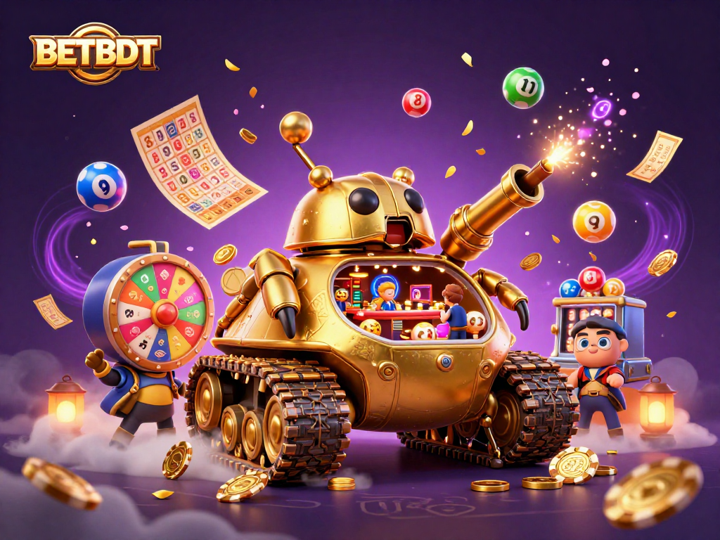 Join the fun at BETBDT with a vibrant 3D casino scene full of excitement and rewards.