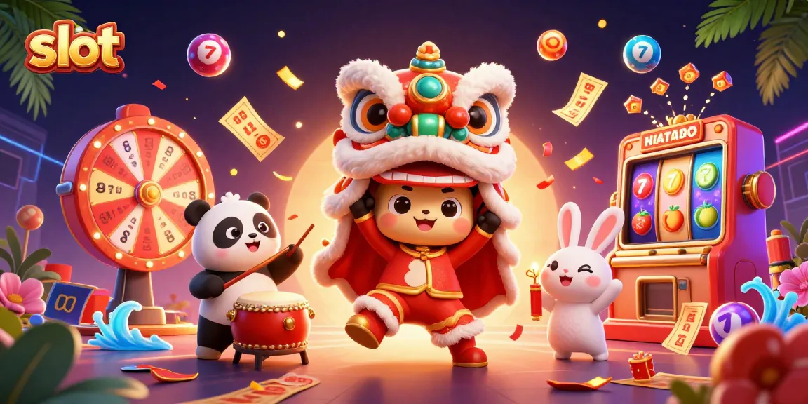 Menangkan permainan slot dengan karakter menarik dan elemen menarik di festival kasino.