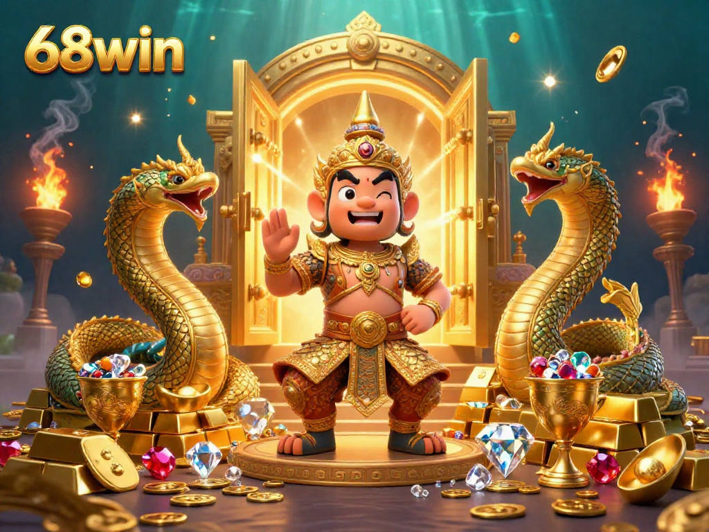 Experience thrilling moments with 68win by winning big at the golden treasure vault!