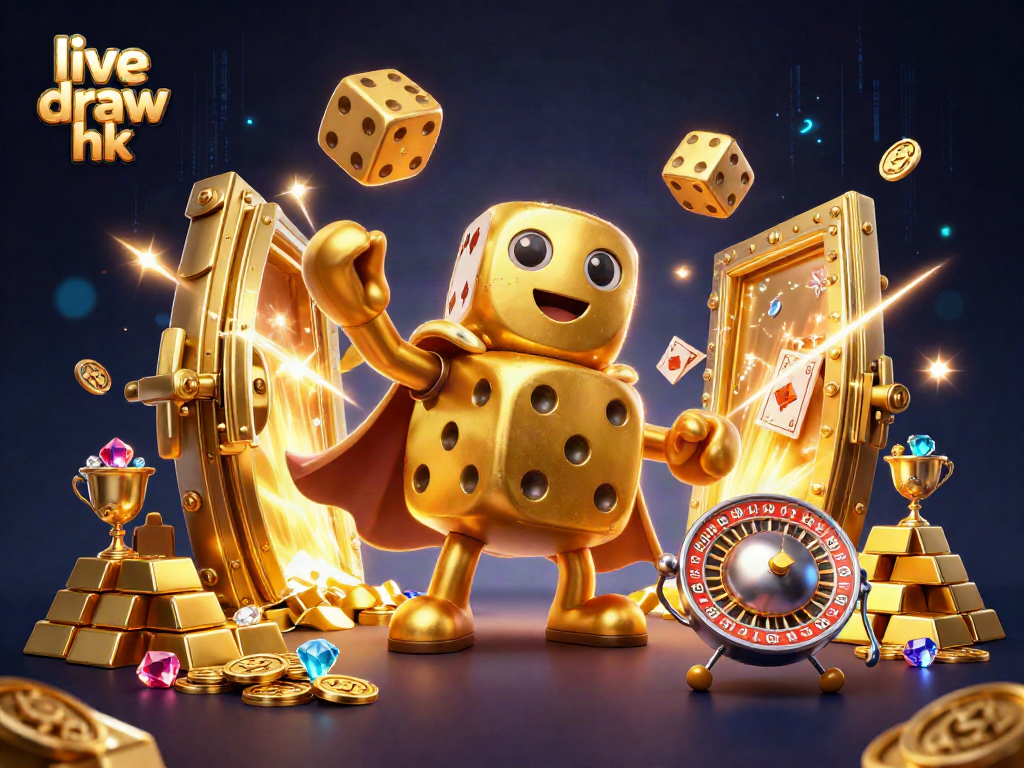 Engage with live draw hk as golden dice juggle riches in a vibrant casino scene