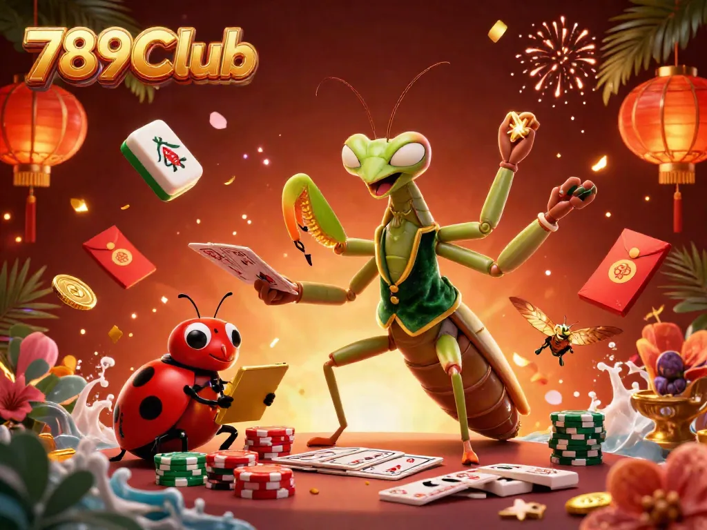 Engage in the thrilling ambiance of 789CLub, showcasing vibrant casino action with captivating elements.