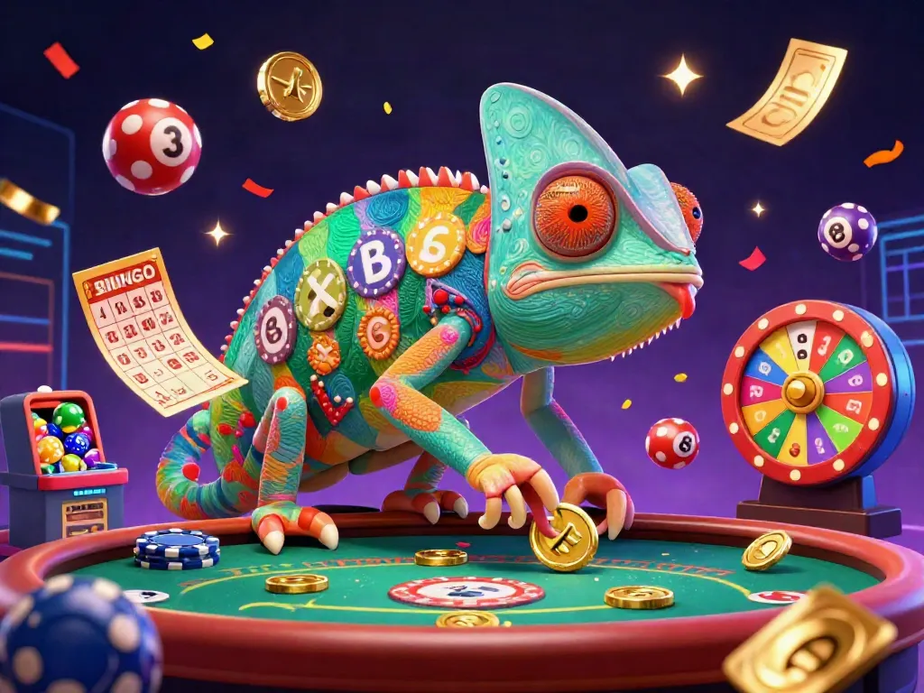 Experience essential winning moments at sunwin as the lively chameleon casino owner dazzles with golden coins and vibrant games.
