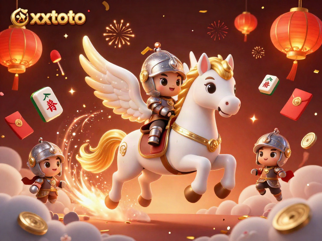 Mengalahkan xxtoto dengan koin jade berputar dan kuda putih bersayap emas.