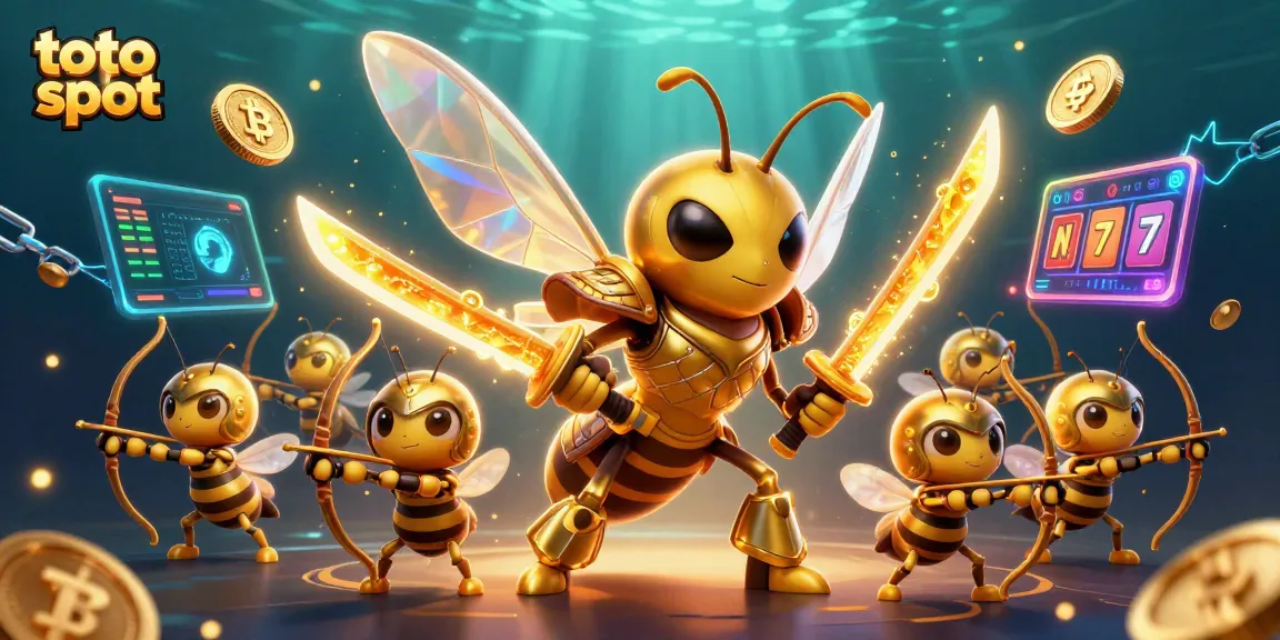 Toto slot menang dengan raja slot di antara penguin emas dan ornamen kasino.