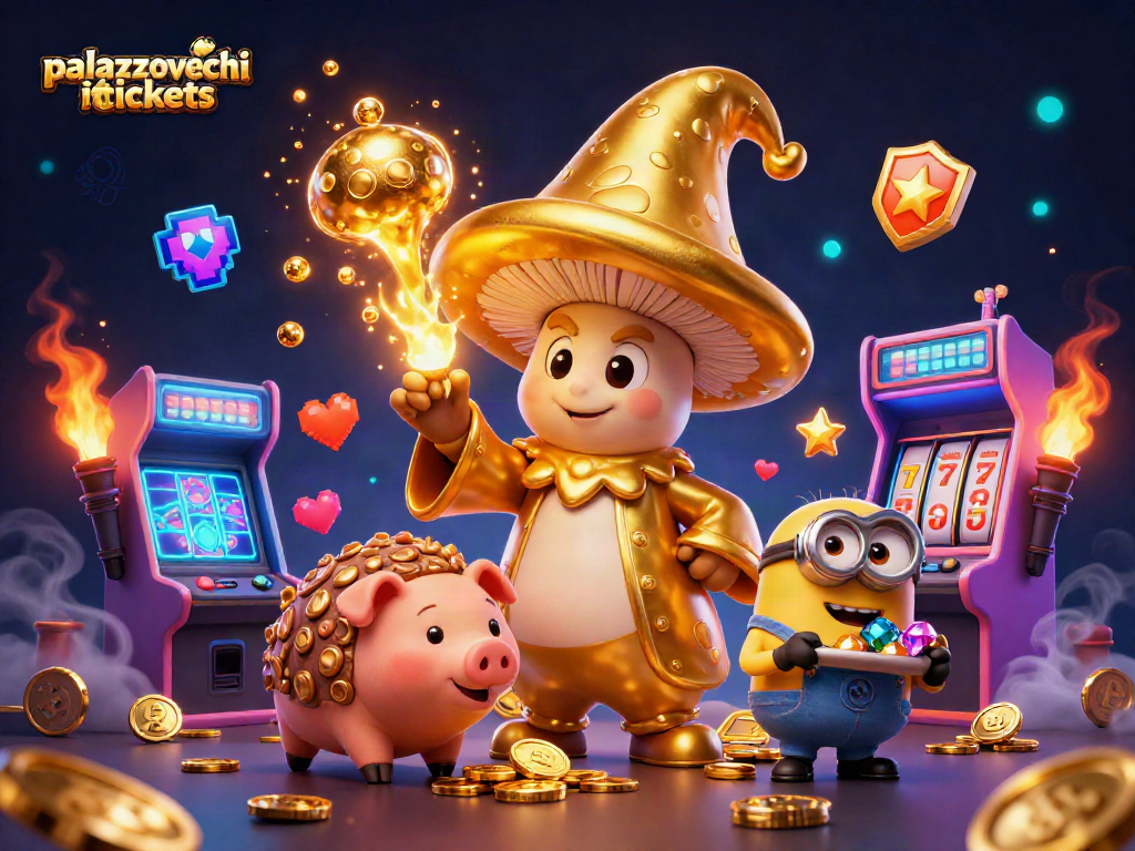Menangkan hadiah dengan palazzovecchiotickets di permainan slot yang penuh warna dan bertabur emas.
