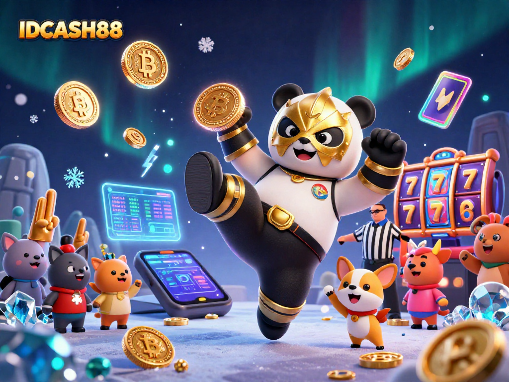 Engage with thrilling games at IDCASH88, featuring vibrant animations and dynamic casino elements.
