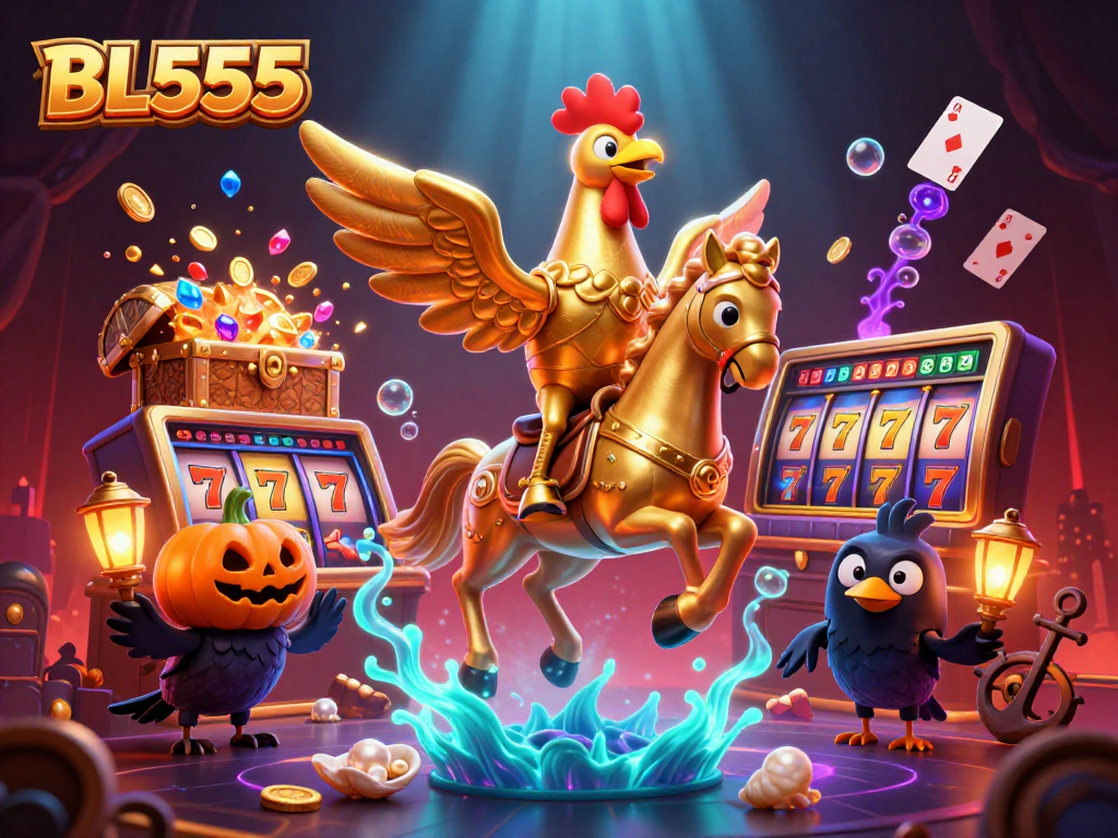 Experience gaming thrills at BL555 with vibrant casino action and dynamic characters.