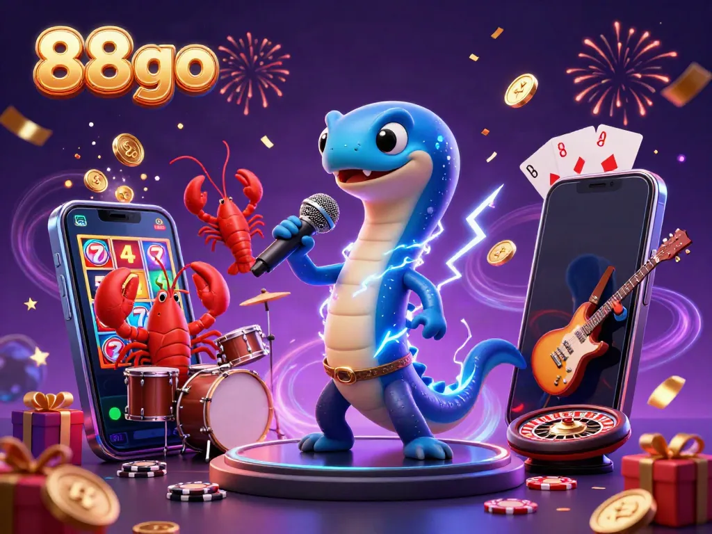 Engage with 88go's vibrant underwater casino scene featuring dynamic gaming elements and characters.
