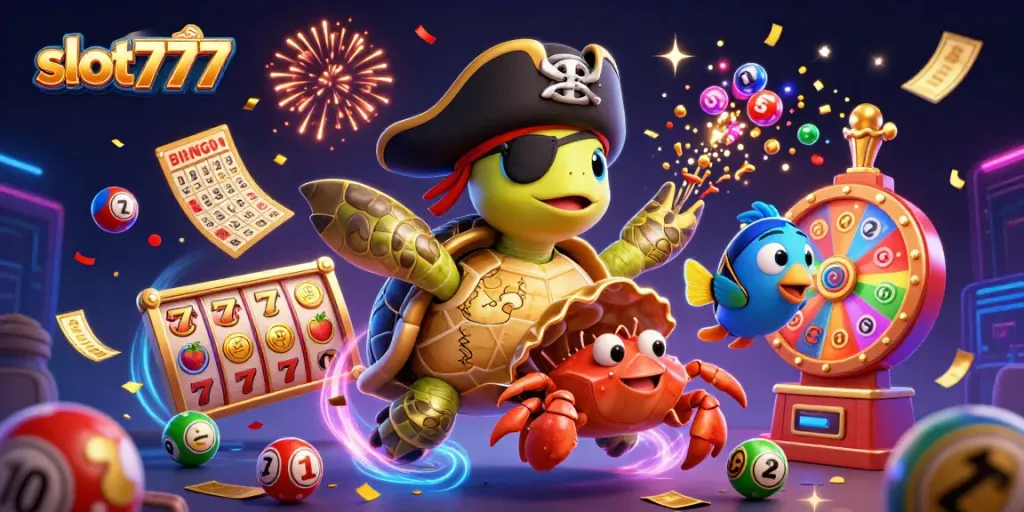 Engage with thrilling slot777 gameplay featuring vibrant characters and exciting casino elements.