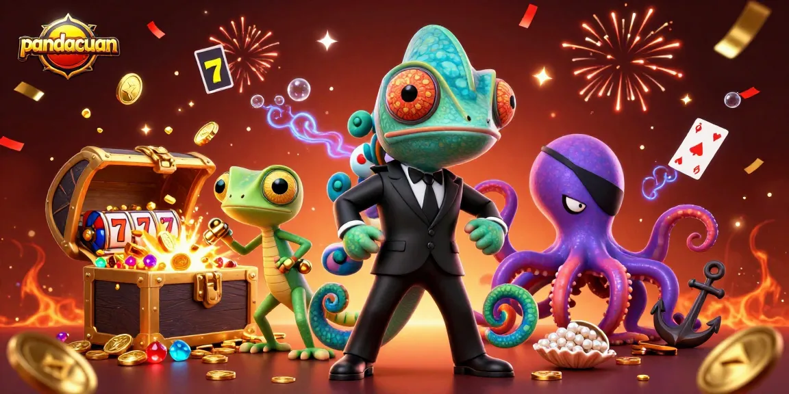 Pandacuan bawa permainan slot gacor dengan agen rahasia, gecko cerdas, dan guru permainan.