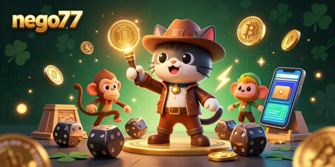 Experience excitement with nego77 as a cat archaeologist unveils golden casino treasures.