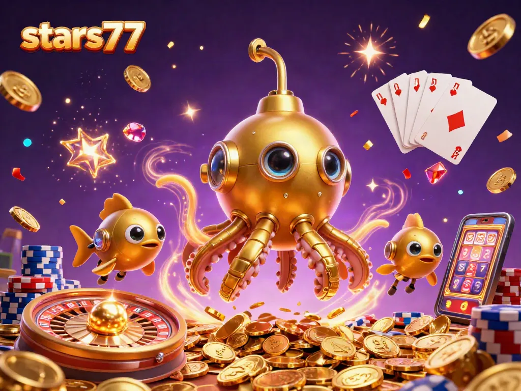 Taruhan sukses dengan stars77 saat bermain slot dan roulette dari koin emas yang mengalir.