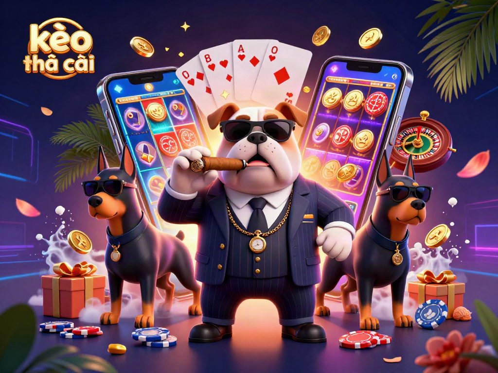 Experience the excitement of kèo nhà cái with vibrant casino characters and dynamic gaming elements.