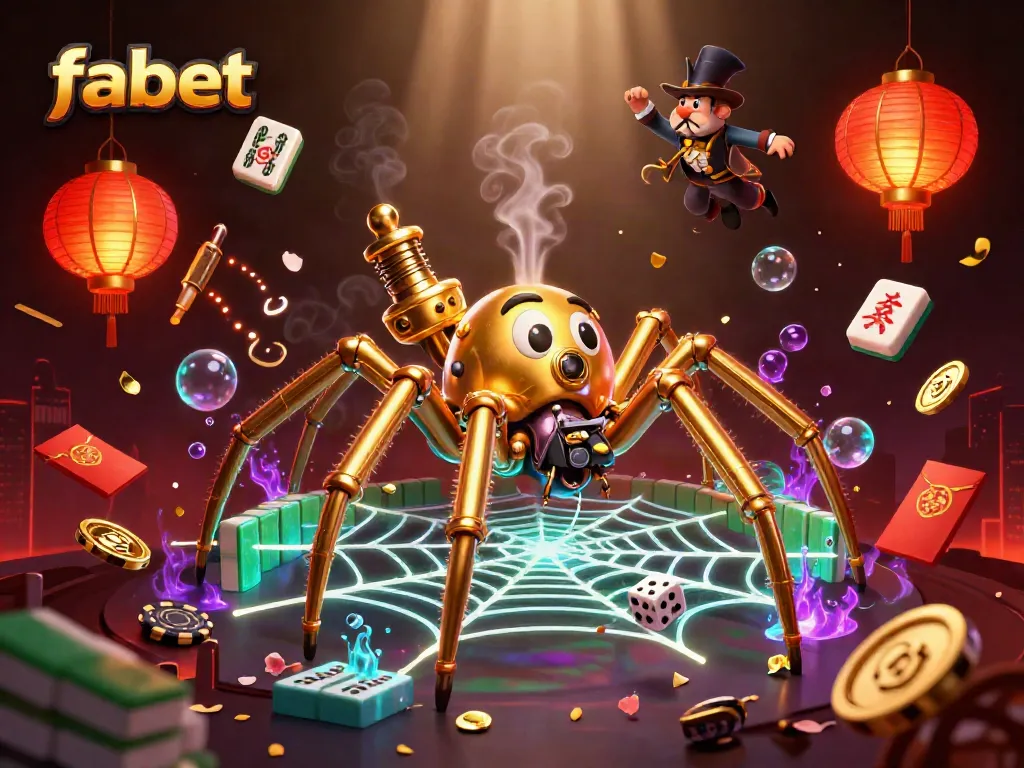 Experience vibrant gameplay and winnings with fabet's interactive steampunk casino depiction featuring gold elements and dynamic visuals.