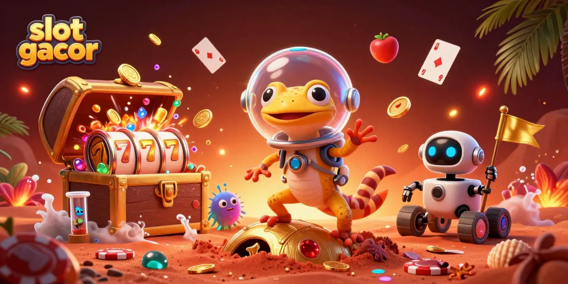 Slot gacor memberikan pengalaman menarik dengan gecko Mars menemukan kasino emas di pasir merah.