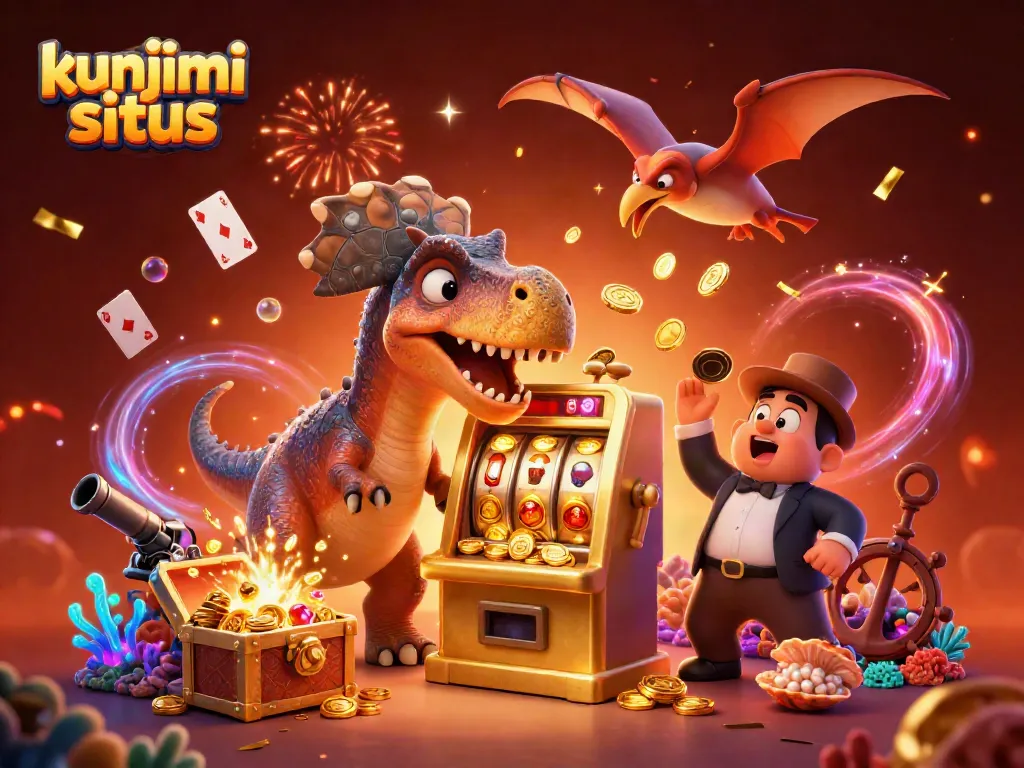 Gambarkan pengalaman menyenangkan saat kunjungi situs slot dengan dinosaurus bermain slot kemenangan penuh koin emas.