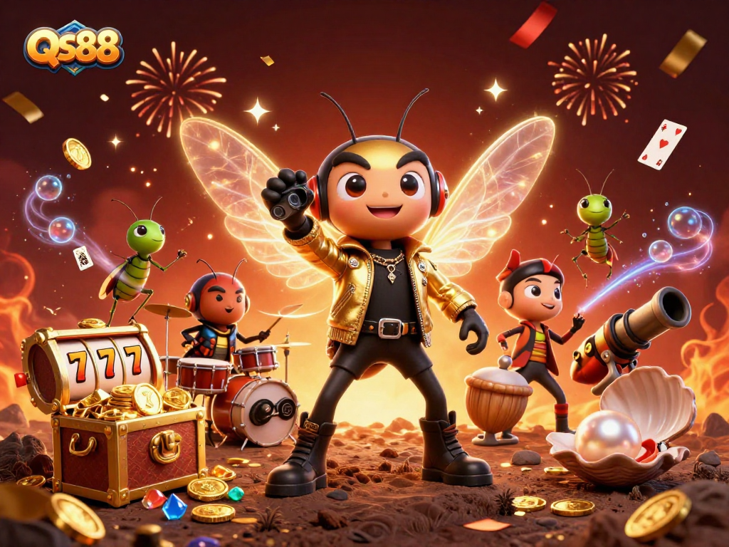 Experience electrifying entertainment at QS88 with vibrant characters and dynamic game elements.