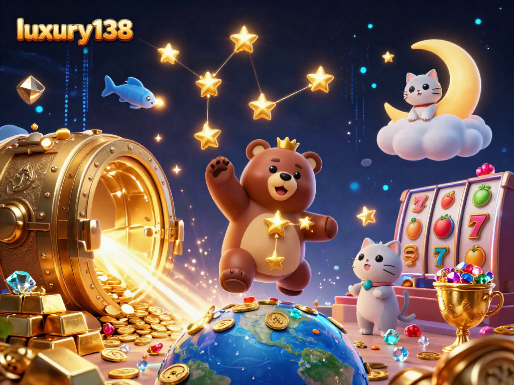 Menangkan permainan dengan luxury138 dalam ilustrasi kasino penuh warna yang memikat.
