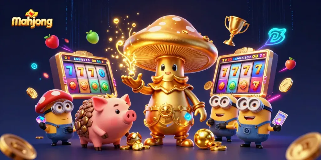 Menangkan mahjong dengan slot gacor yang menggiurkan di ilustrasi kasino 3D.