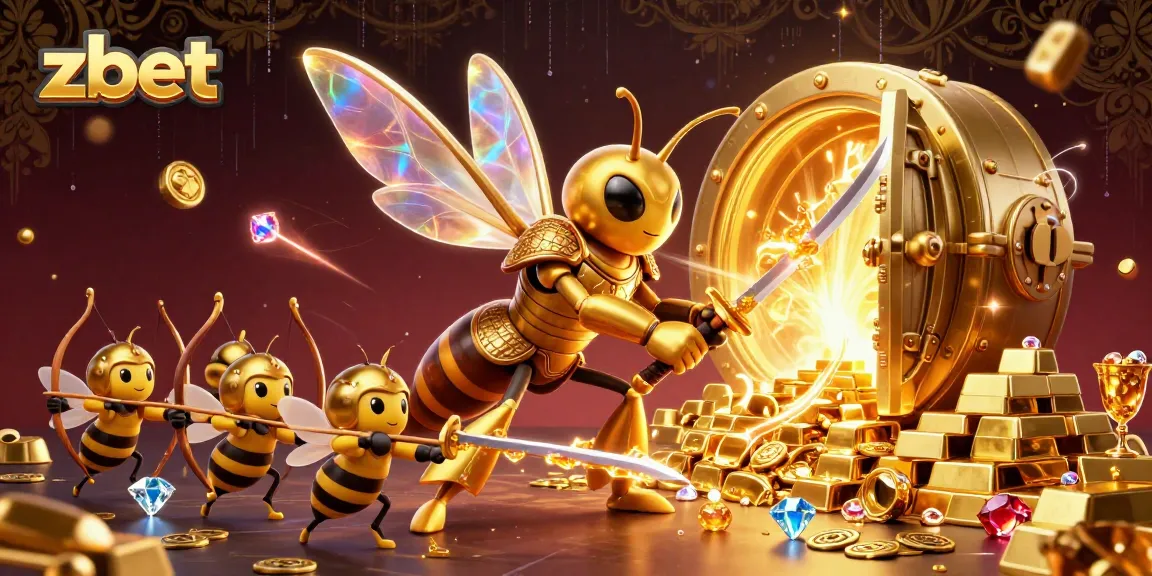 Engage with zbet's vibrant gaming scene featuring gold treasures and dynamic characters.