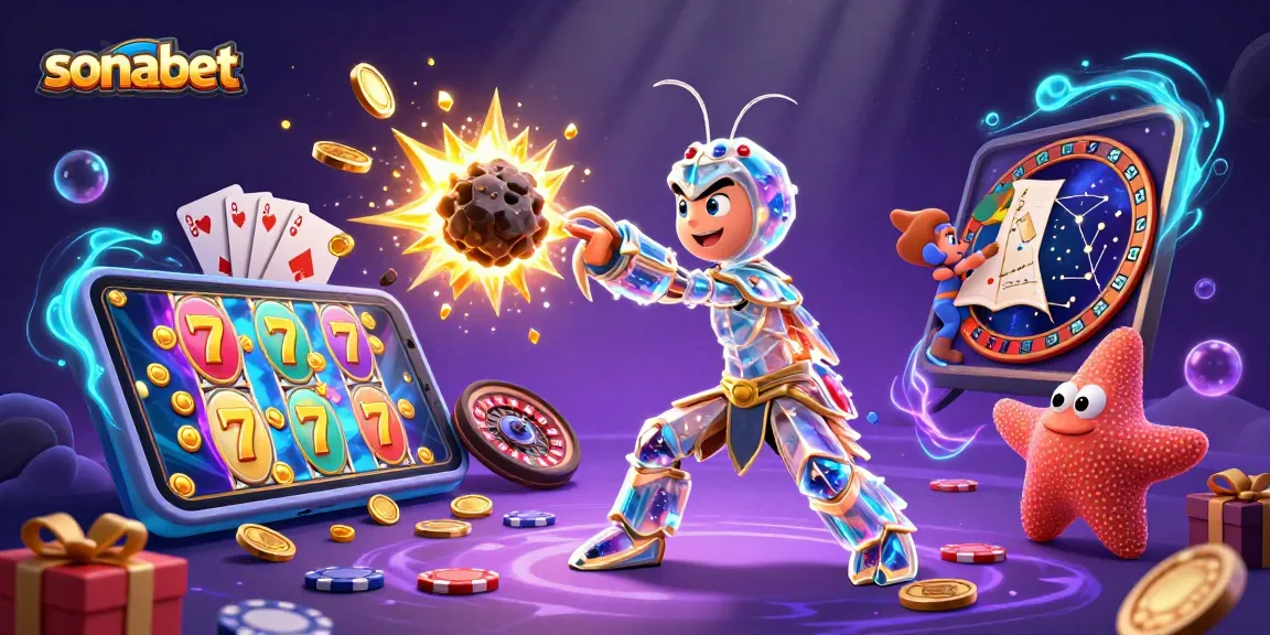 Experience the excitement of sonabet with galactic samurai and vibrant casino elements!