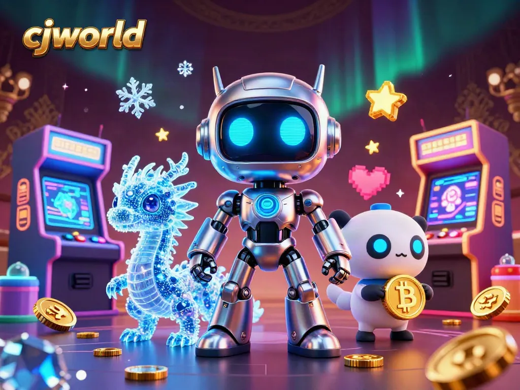 เดิมพันใน cjworld ผ่านภาพลักษณ์ของหุ่นยนต์ไซเบอร์พังก์และมังกร AI ที่เรืองแสง