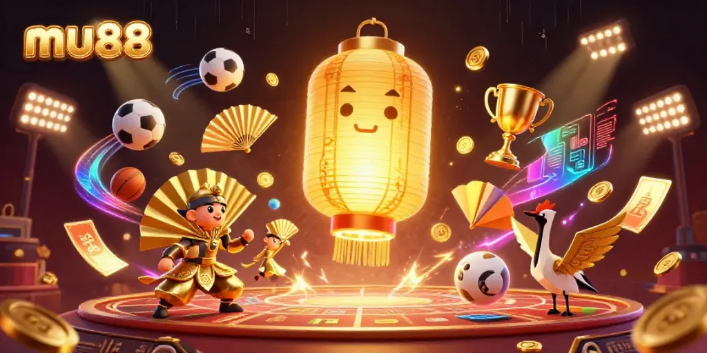 Experience the vibrant energy of mu88 with a detailed gaming scene featuring unique characters and elements.