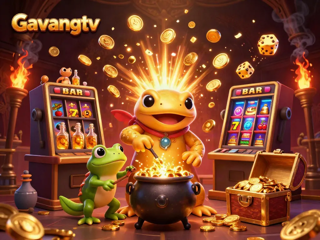 Experience the gambling magic of Gavangtv with a dynamic alchemy scene full of riches and excitement.