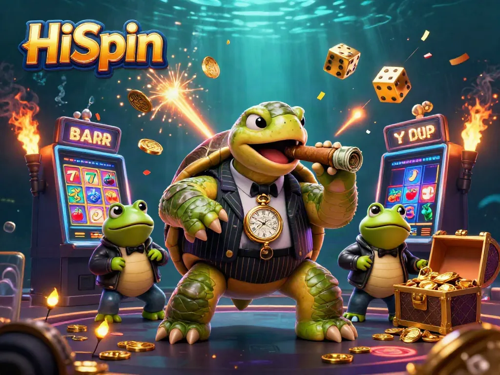 Engage with HiSpin's thrilling gaming experience featuring dynamic characters and jackpot excitement.