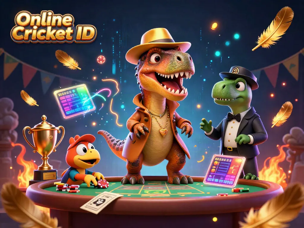 Experience the excitement of cricket betting with Online Cricket ID at GameWinExch, featuring vivid characters and dynamic action.