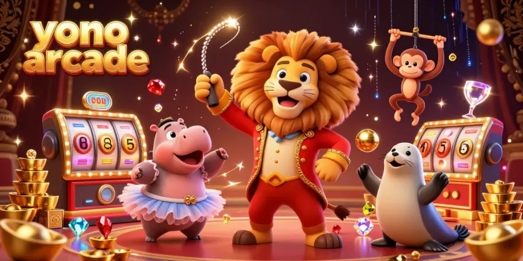 Experience exciting gameplay at yono arcade with dynamic characters and sparkling casino treasures.