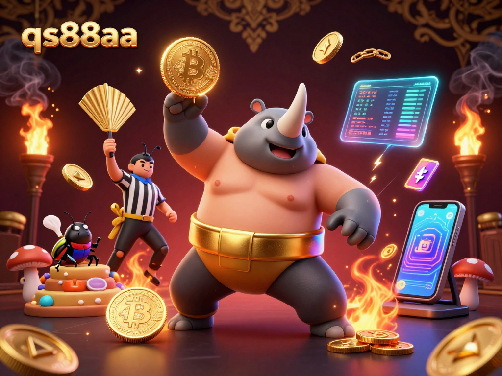 Experience thrilling gaming action at qs88aa with innovative characters and vibrant cryptocurrency elements.
