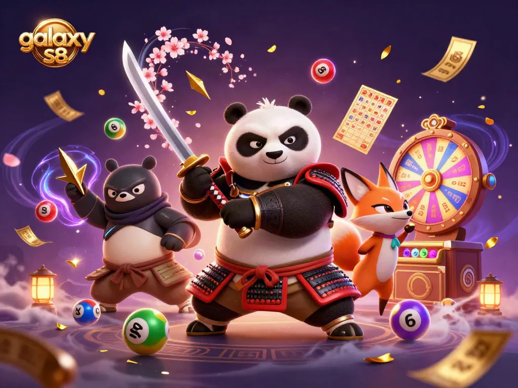 Engage with the exhilarating galaxy s8 online casino experience featuring dynamic cartoon characters and vibrant gaming elements.