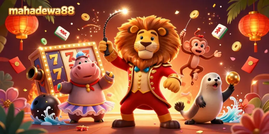 Join the exhilarating action at mahadewa88 with vibrant slot games featuring lively characters in a dynamic casino atmosphere.